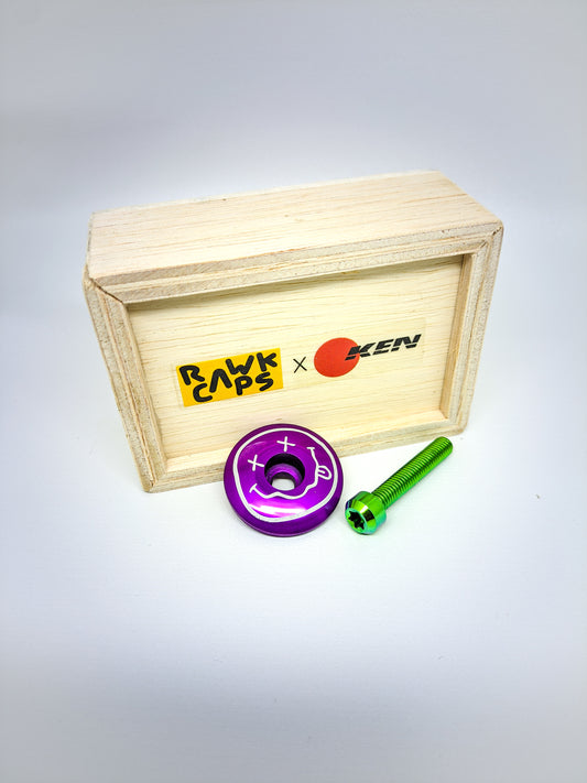Ken Bike x RawCaps Dead Face Top Cap - Purple