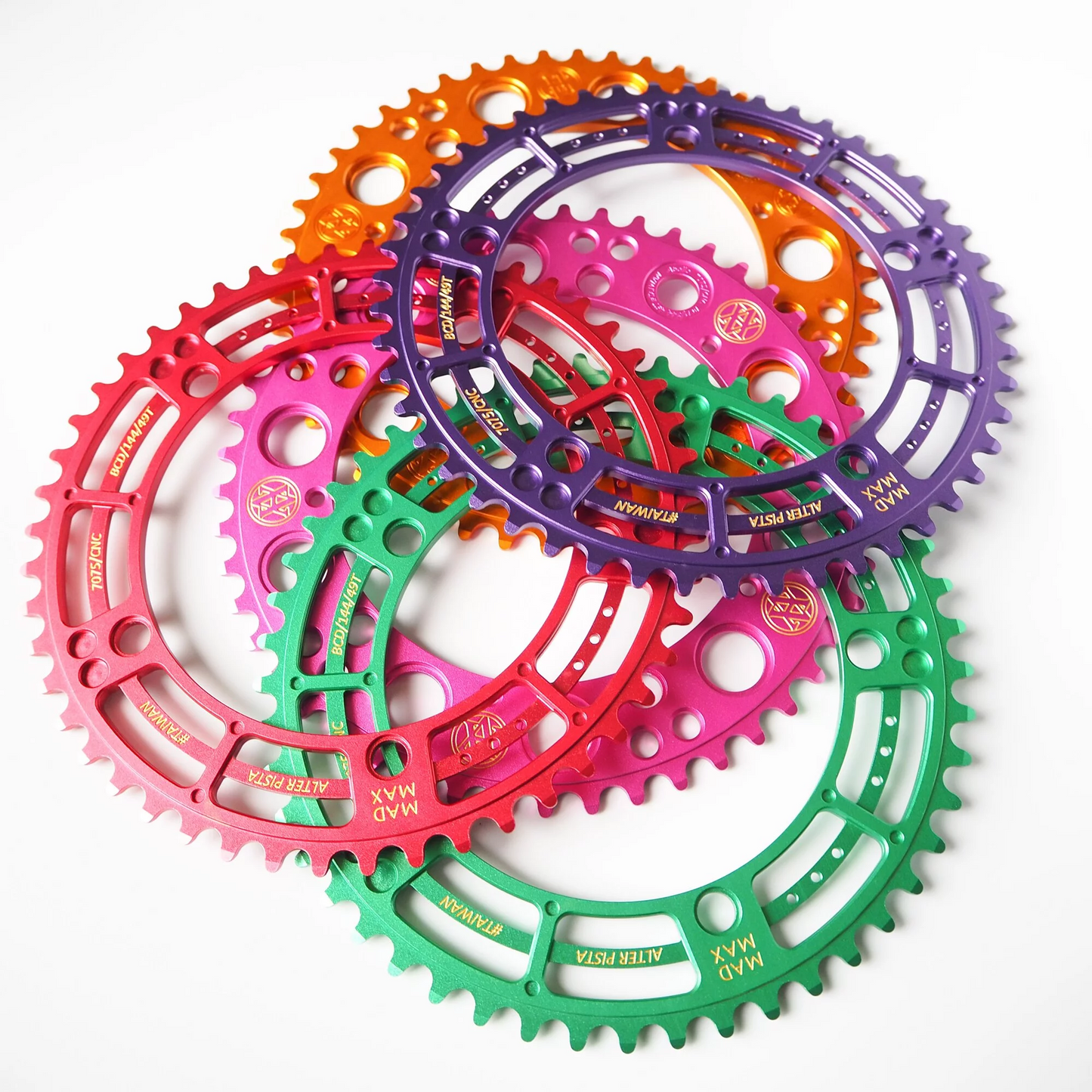Alter Cycles Mad Max Chainring MM49G - Green 49T