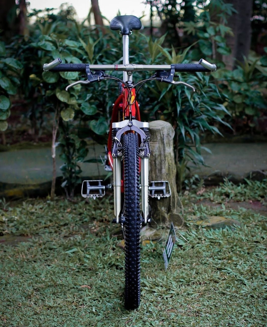 Ken Bike Flat Handlebar - Polished Chrome