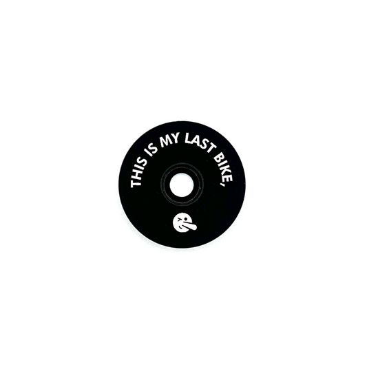 RawkCaps "This Is My Last Bike" Top Cap - Black