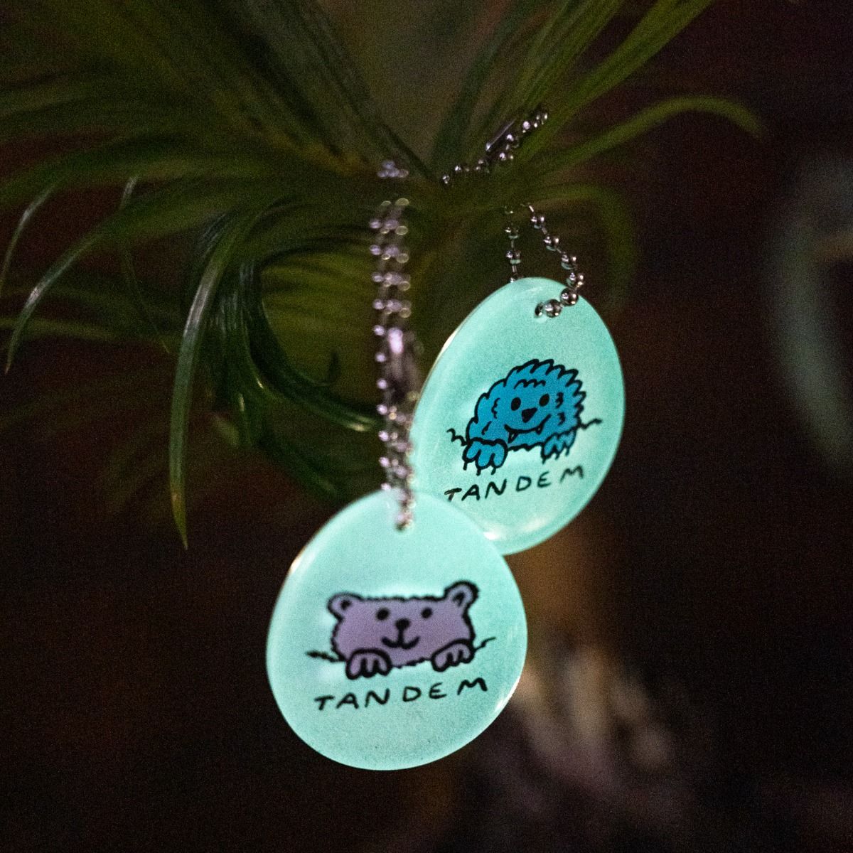 Blue Lug Tandem Glow Key Ring