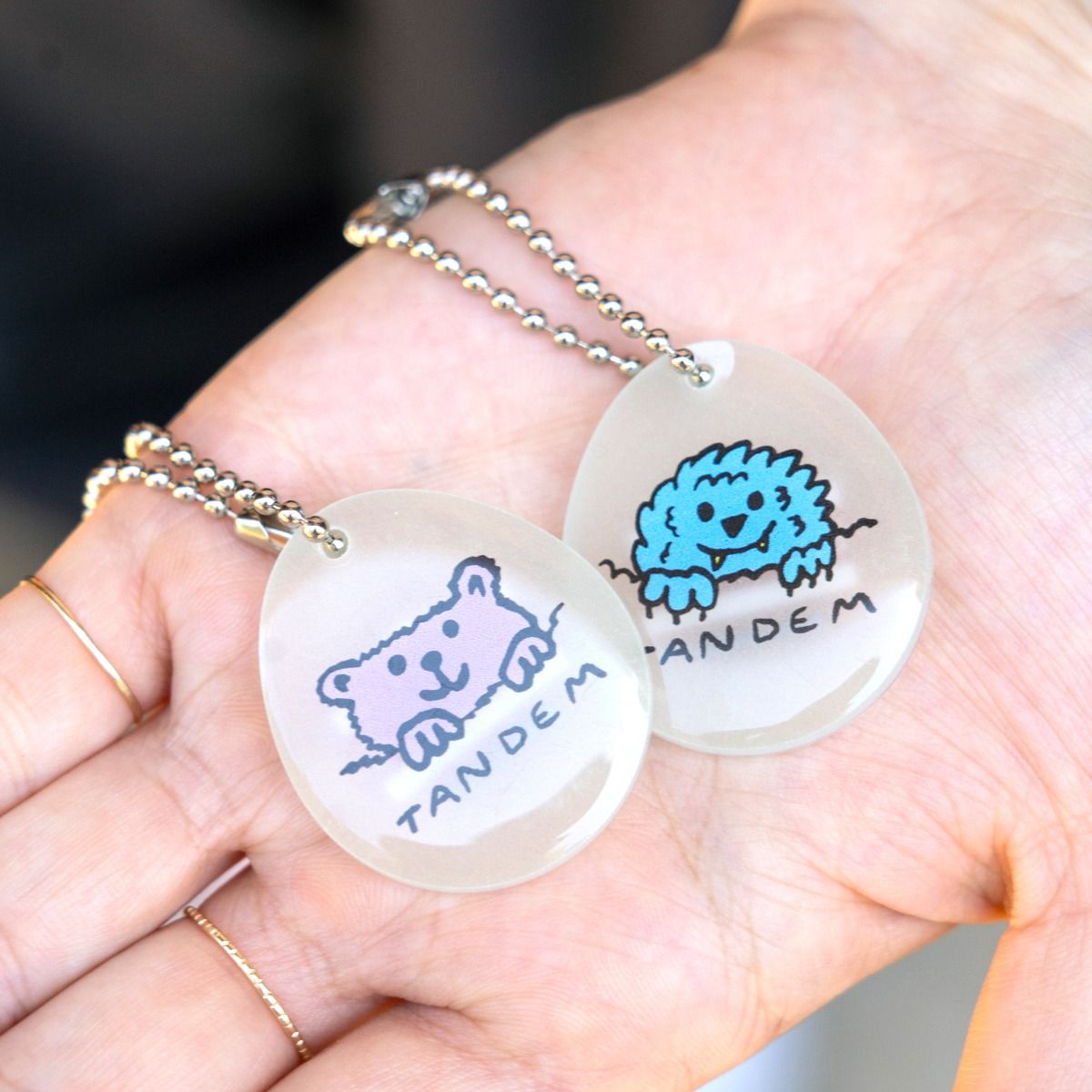 Blue Lug Tandem Glow Key Ring