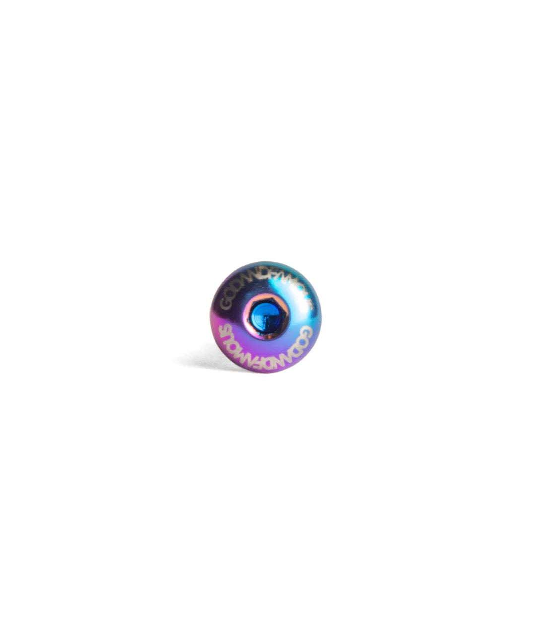 God & Famous Titanium Water Bottle Cage Bolts - Oil Slick (4-Pack)