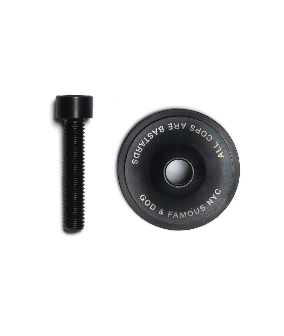 God & Famous ACAB Titanium Top Cap