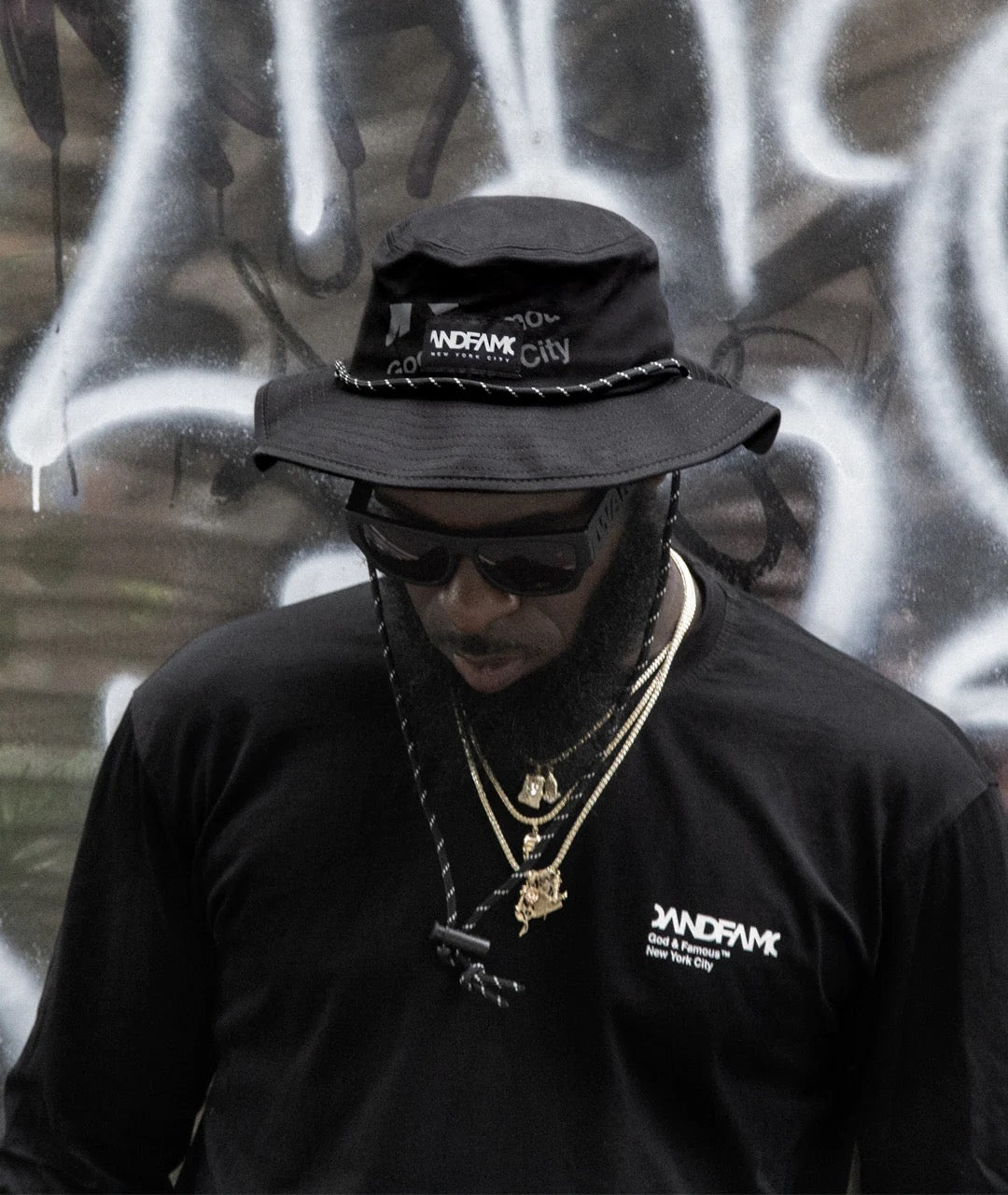 God & Famous The Boonie Hat - Black