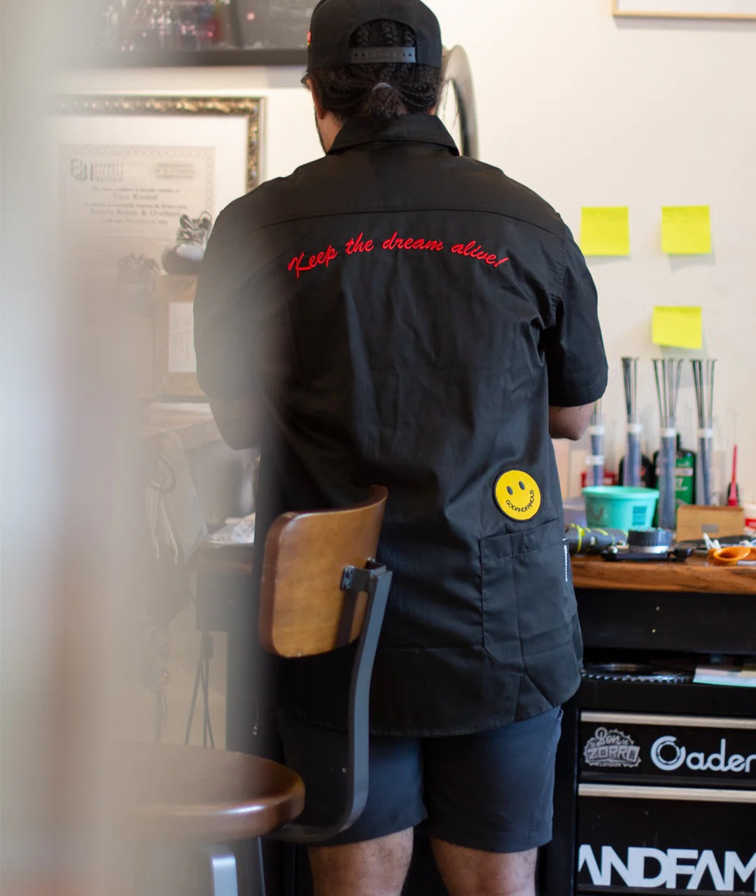 God & Famous Fred Workshirt - Black