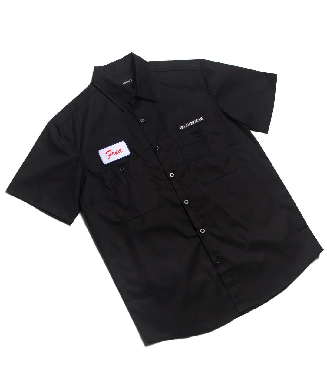 God & Famous Fred Workshirt - Black