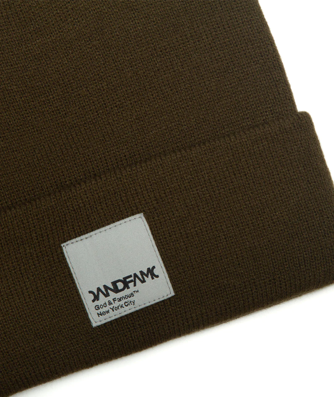God & Famous 1-Panel Watch Cap - Olive Drab