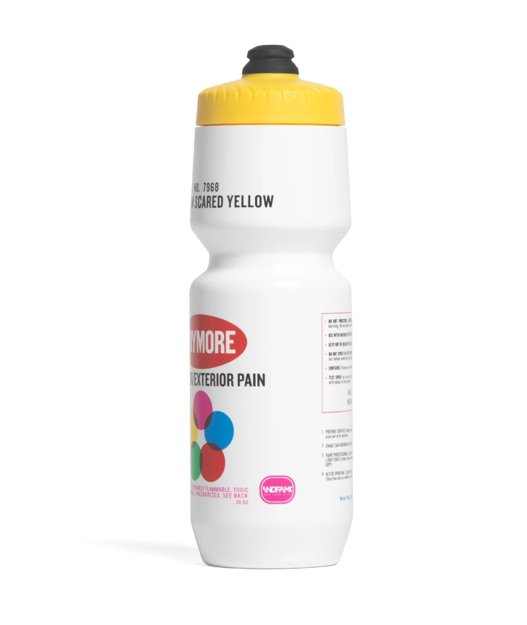 God & Famous Krymore "7968 Mama I'm Scared Yellow" 26oz Purist Water Bottle