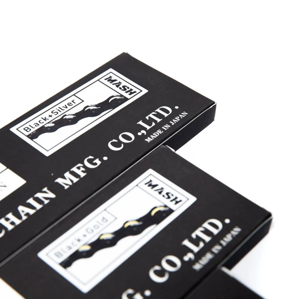 Izumi X MASH SF Jet Black 410 Single Speed Chain - Black/Silver