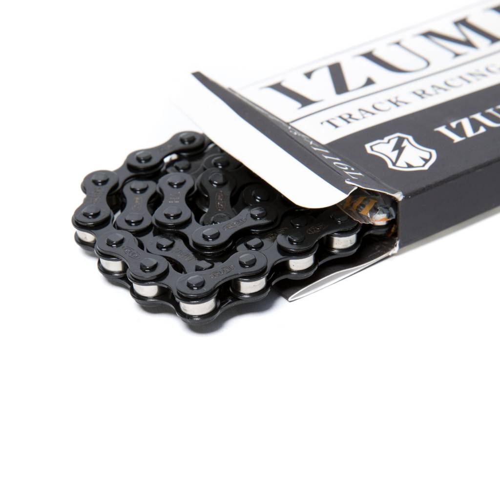 Izumi X MASH SF Jet Black 410 Single Speed Chain - Black/Silver
