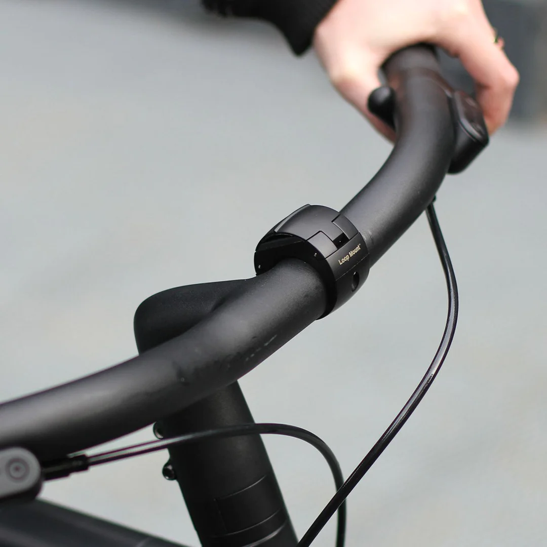 Loop Mount Twist Bicycle Phone Holder - Silver