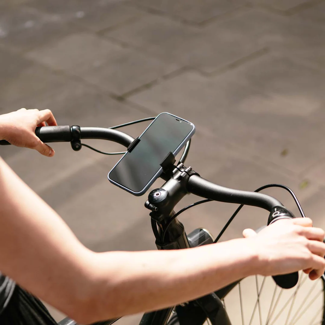 Loop Mount Twist Bicycle Phone Holder - Silver