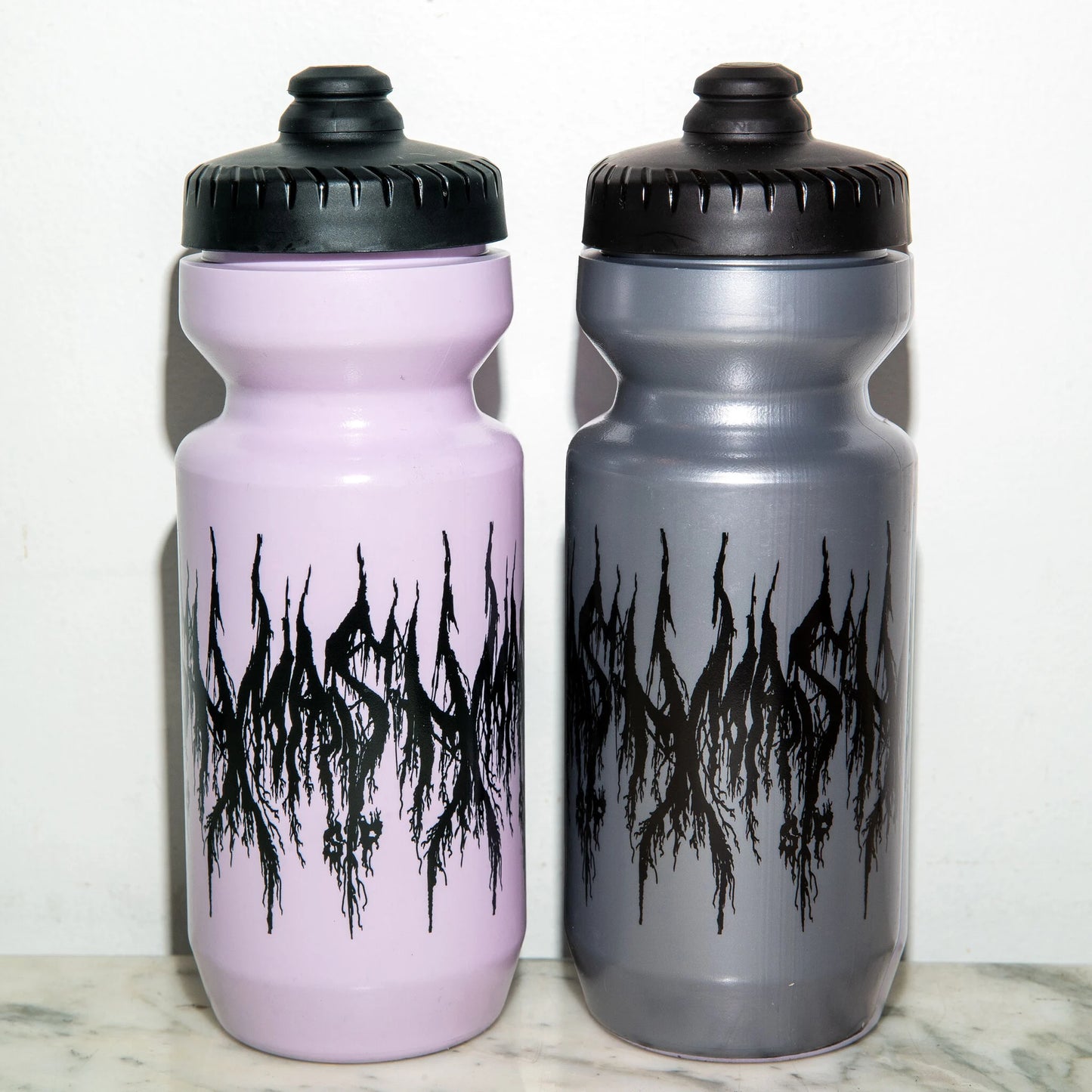 MASH Darkness 22oz Purist Water Bottle - Silver
