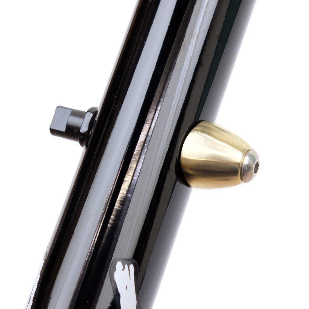 Blue Lug Downtube Shifter Boss Cover - Brass