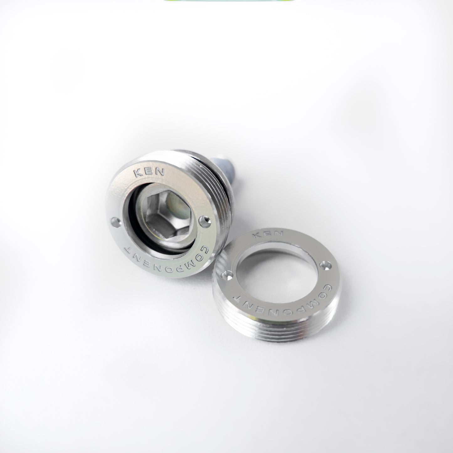 Ken Bike Crank Bolts - Silver