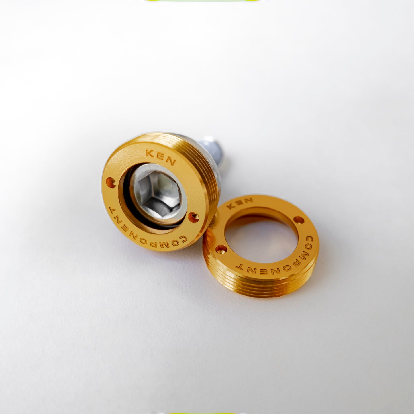 Ken Bike Crank Bolts - Gold