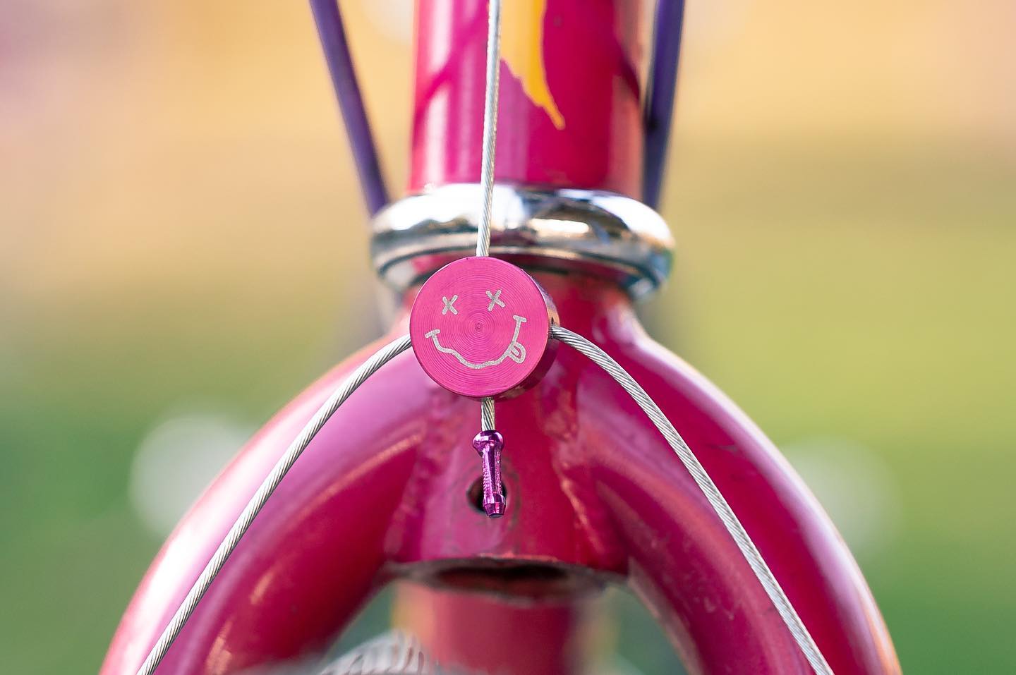 Ken Bike Cantilever Brake Cable Hanger - Blue