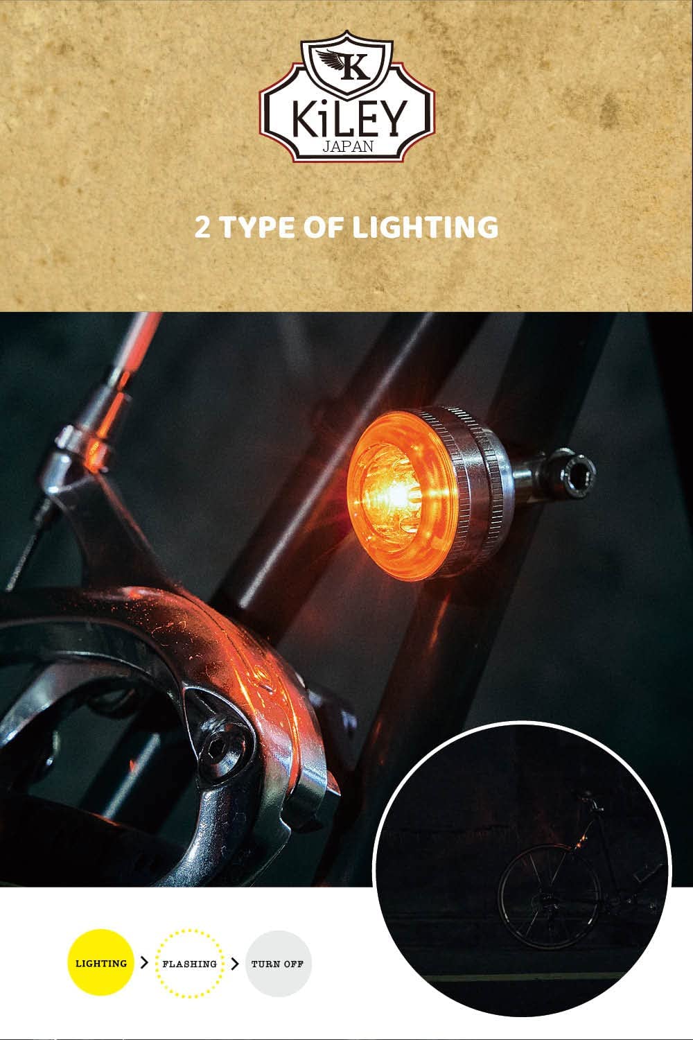 KiLEY Eyelight LM-017 Rear Light - Purple