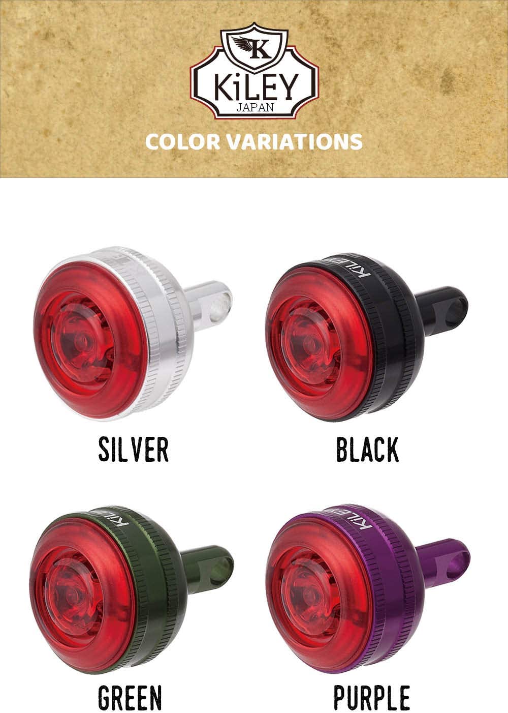 KiLEY Eyelight LM-017 Rear Light - Purple