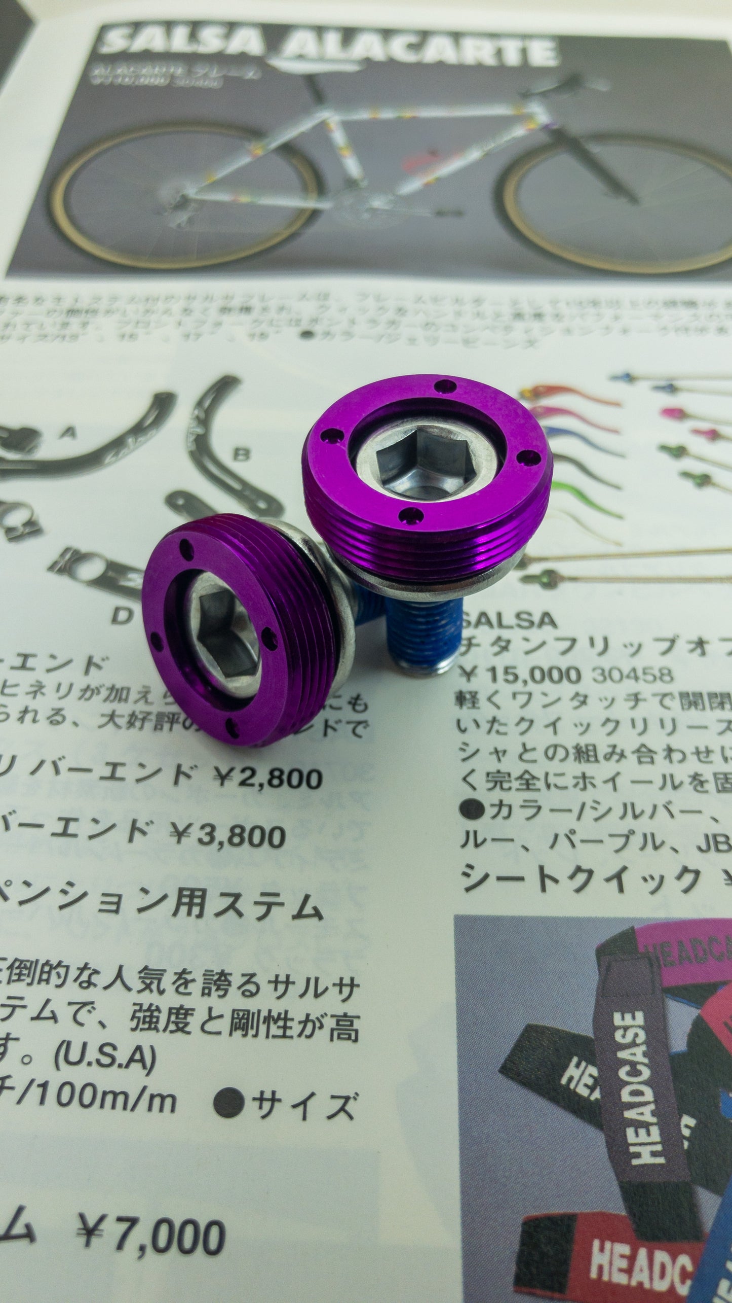Ken Bike Crank Bolts - Purple