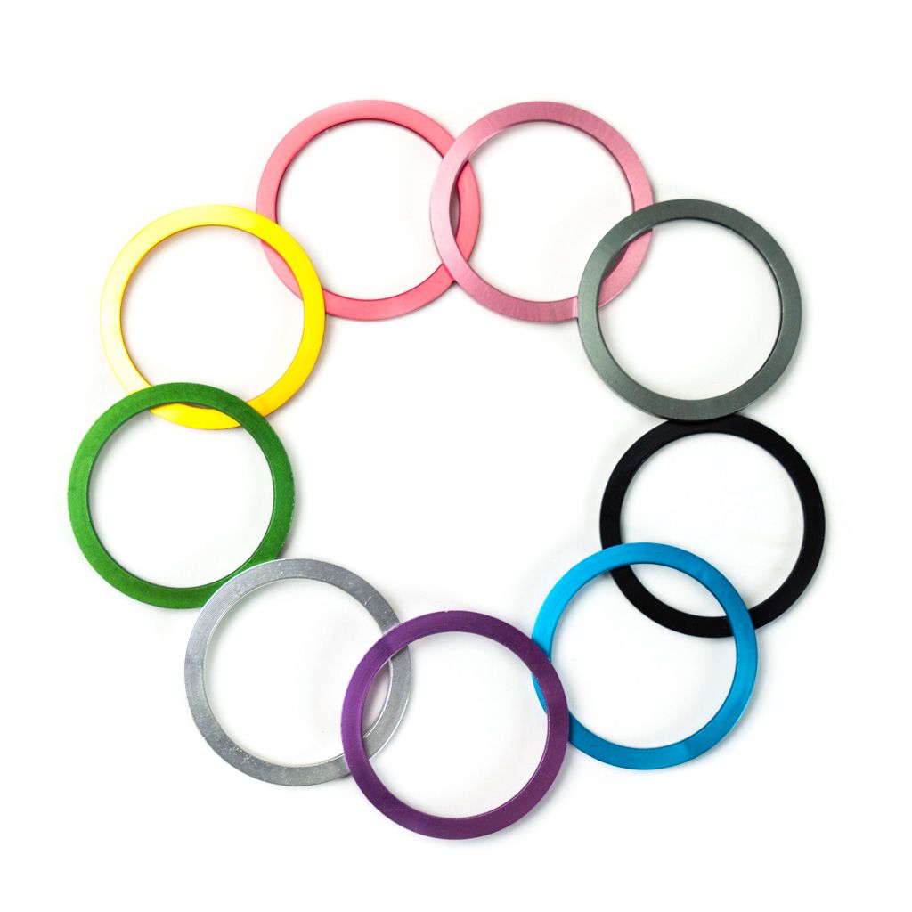 Blue Lug 1 inch Aluminum Color Spacer