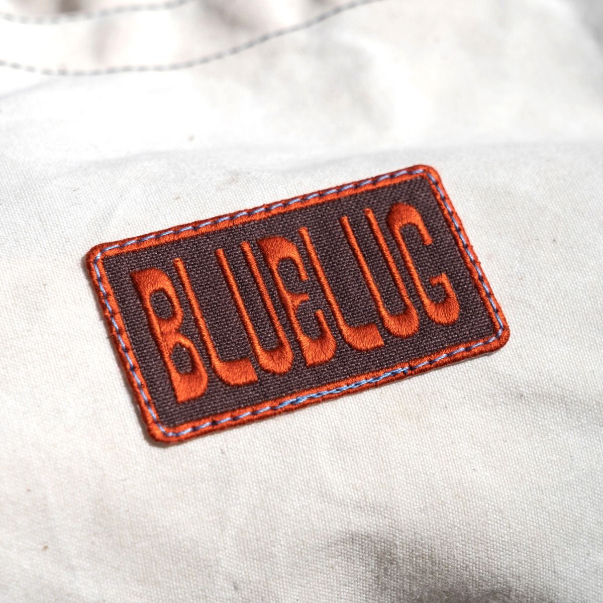 Blue Lug Logo Patch - Orange
