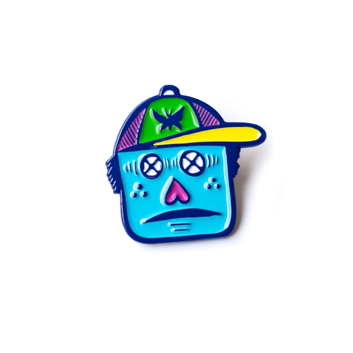Blue Lug Rokkaku Boy Pin