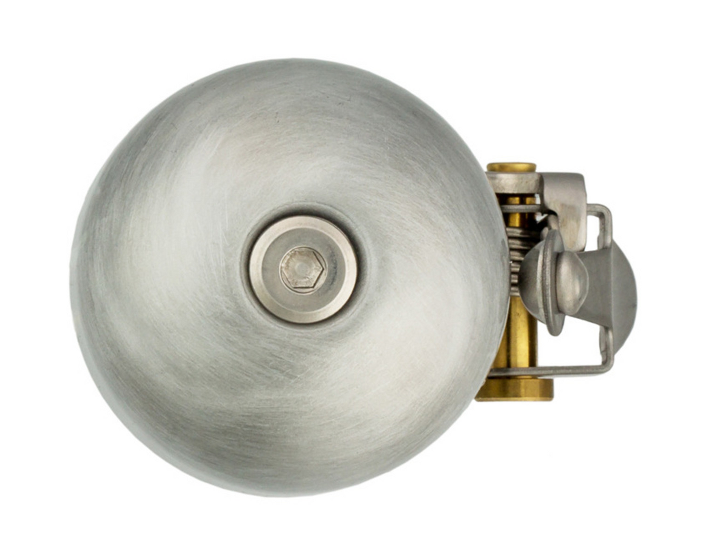 Crane Bells E-Ne Bicycle Bell - Silver (Scotch-Brite Alloy)