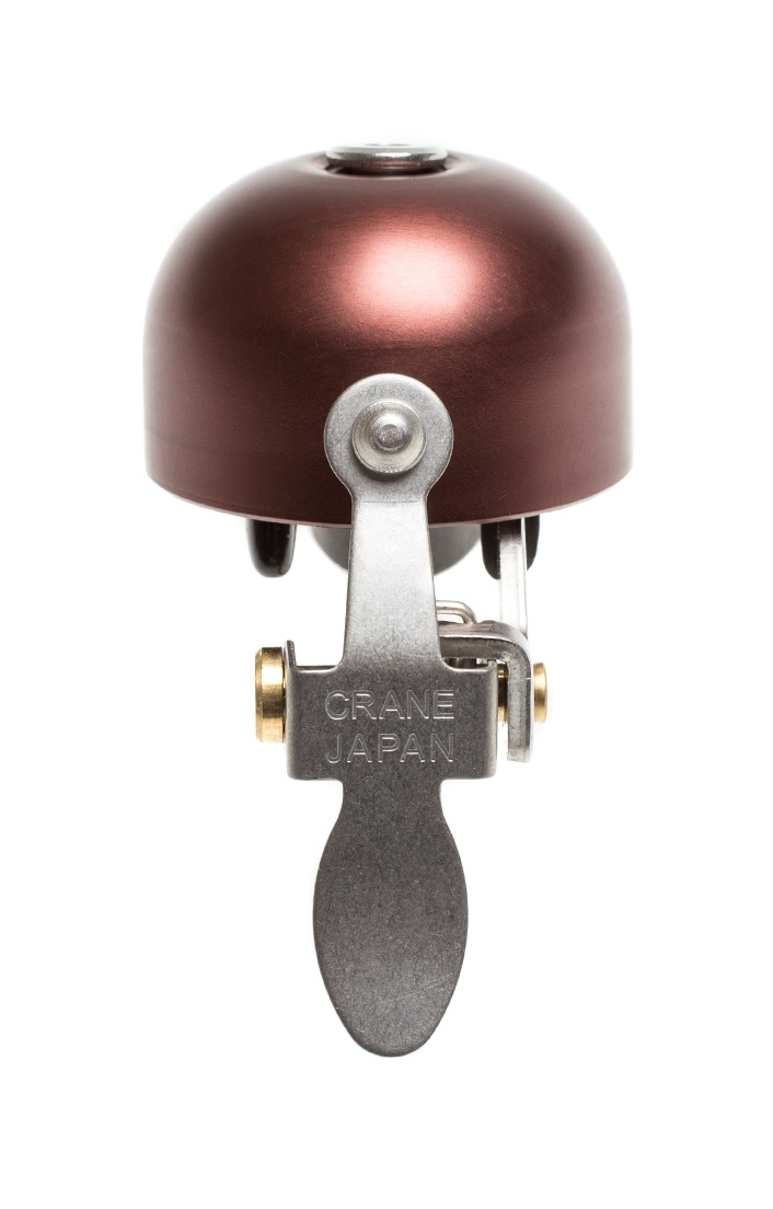 Crane Bells E-Ne Bicycle Bell - Brown Alloy