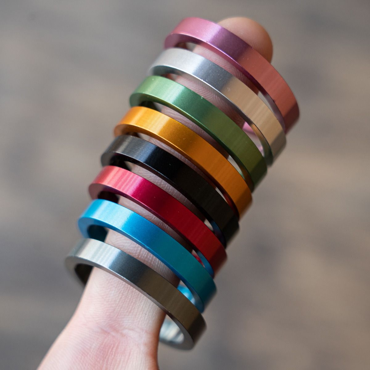 Blue Lug 1-1/8 inch Aluminum Color Spacer