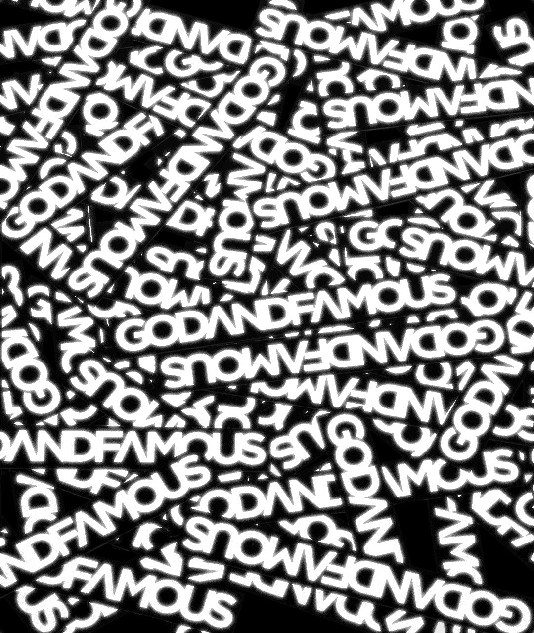 God & Famous 3M Reflective Sticker