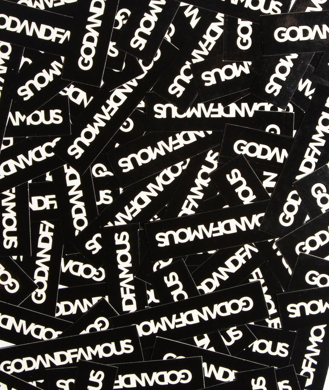 God & Famous Box Logo Sticker (3 in.)