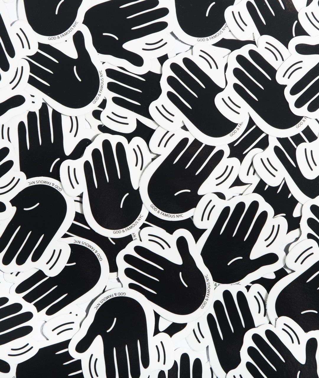 God & Famous L8R Sticker - Black