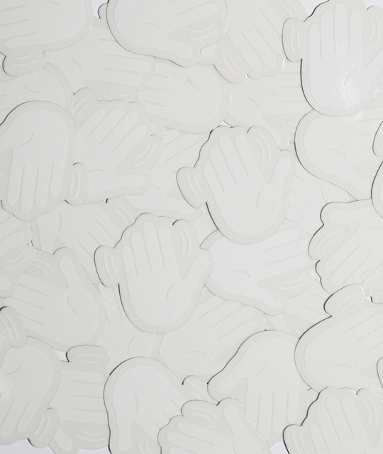God & Famous L8R Sticker - White