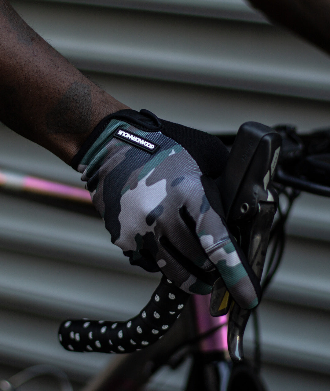 God & Famous LT Cycling Gloves - Woodland Camo