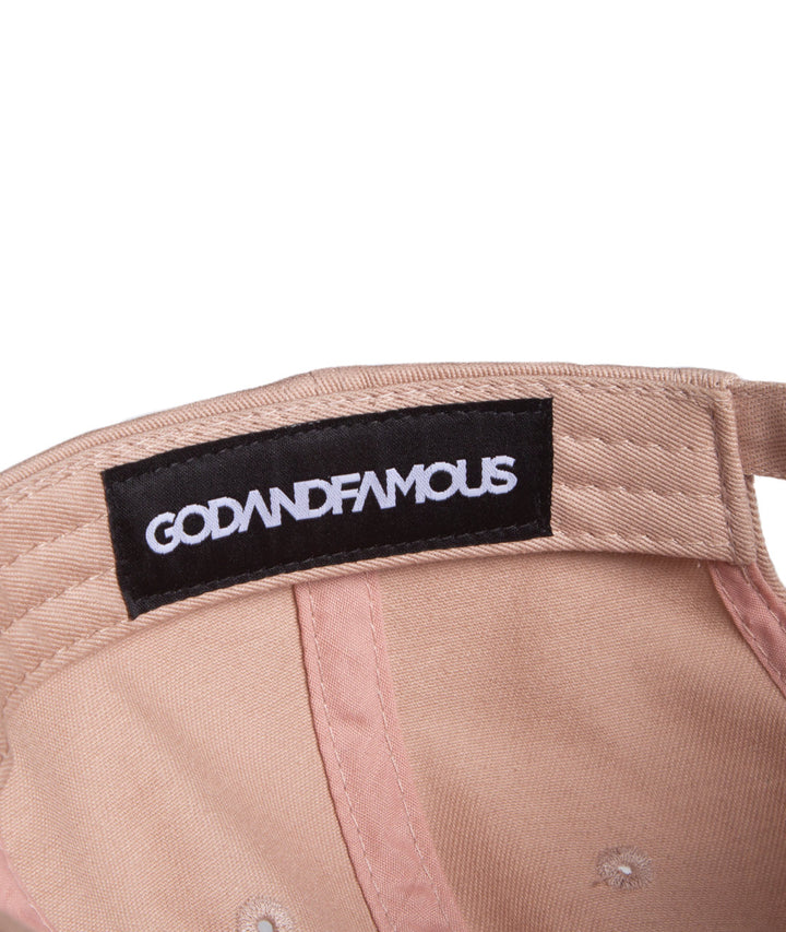 God & Famous Team 6-Panel Hat - Sand
