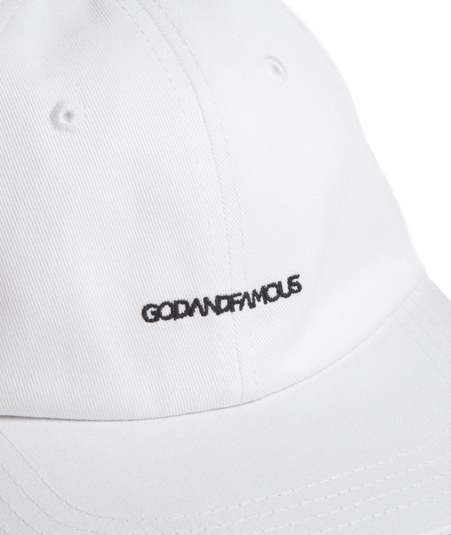 God & Famous Team 6-Panel Hat - White