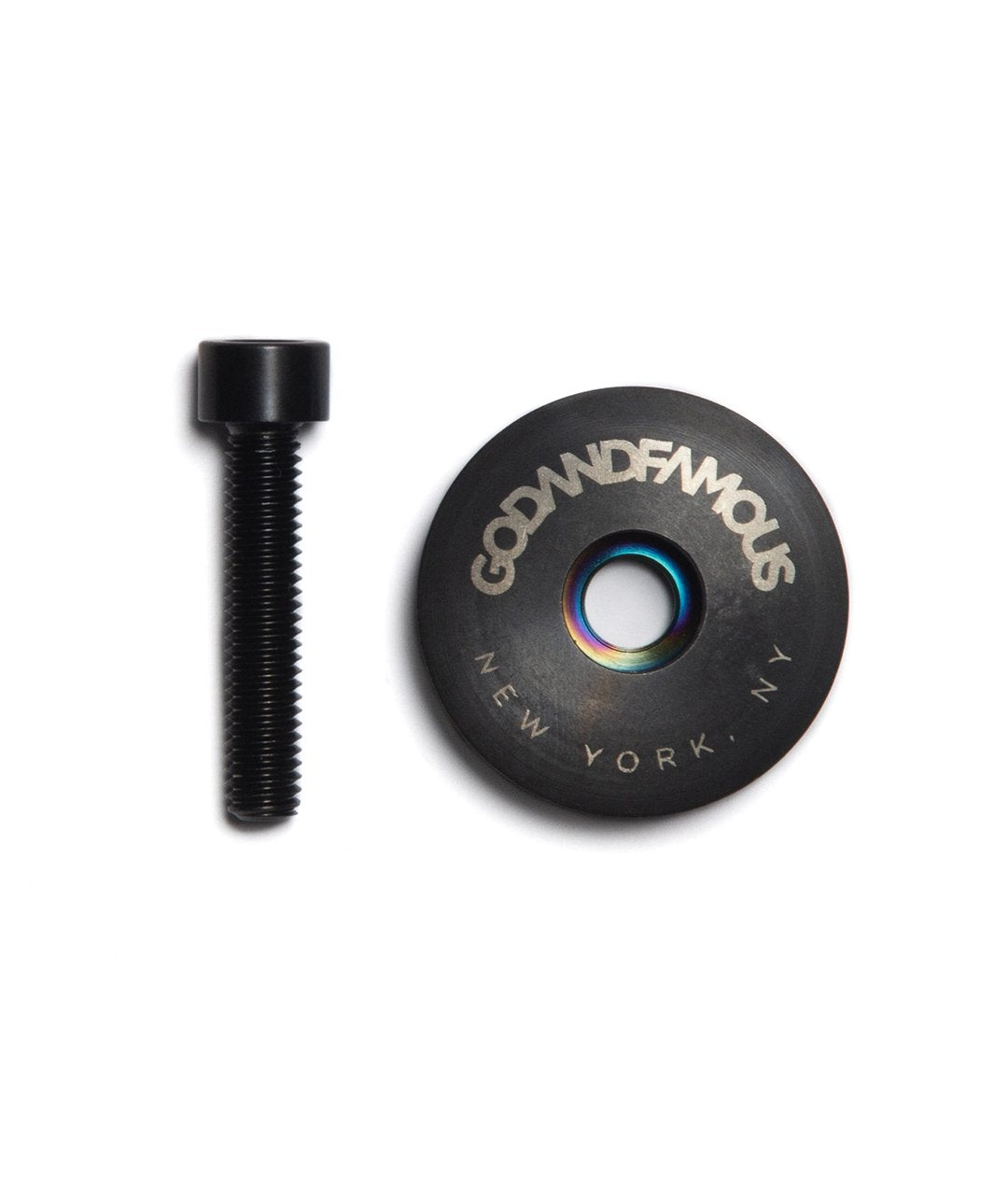 God & Famous Team Titanium Top Cap - Black Oxide