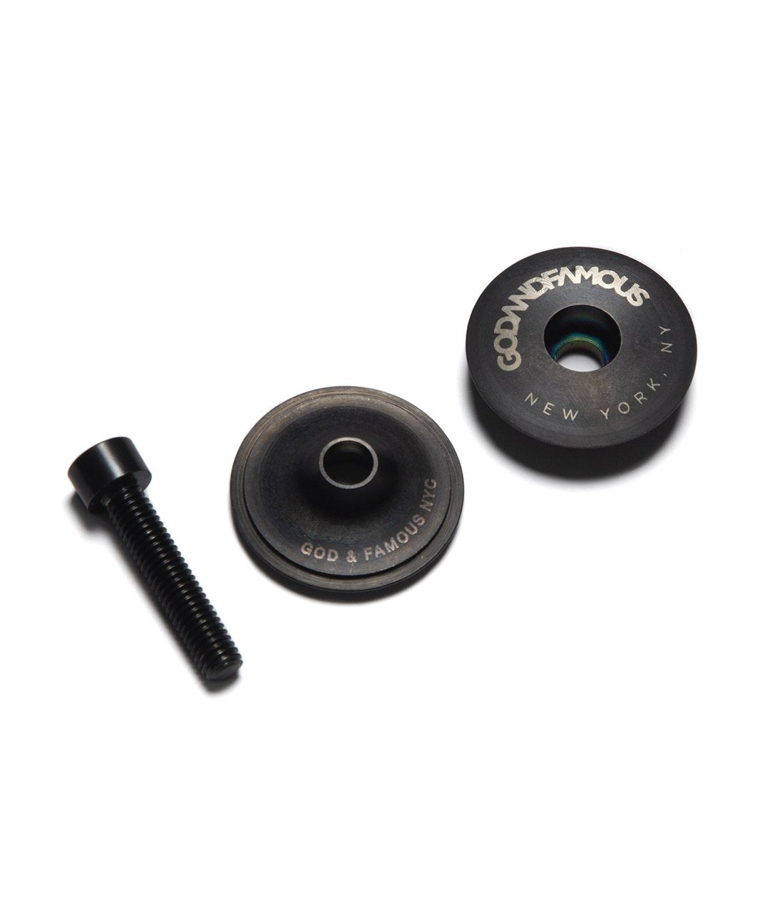 God & Famous Team Titanium Top Cap - Black Oxide