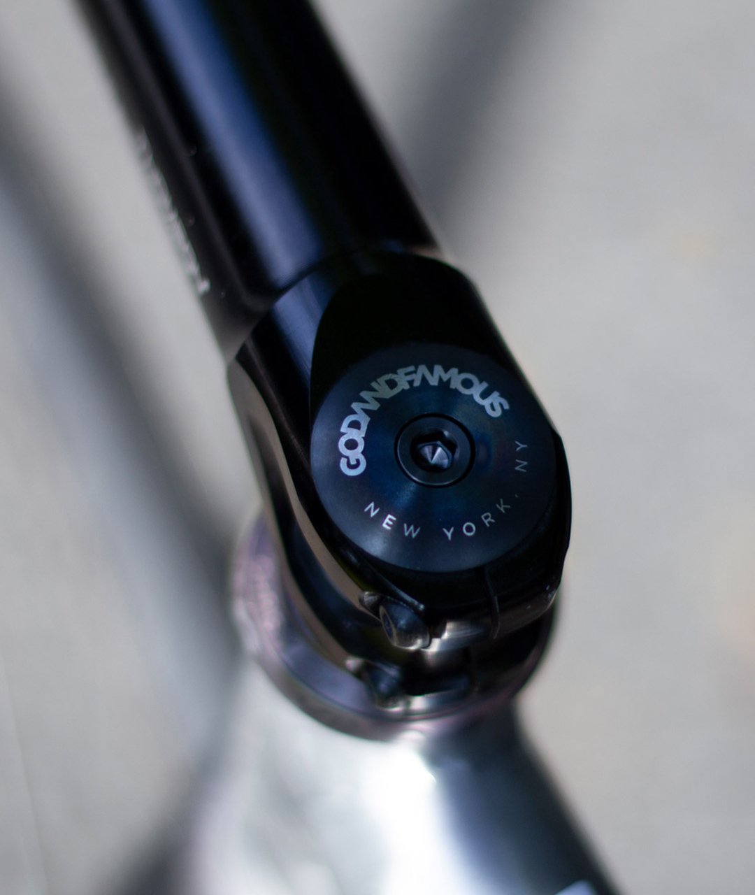God & Famous Team Titanium Top Cap - Black Oxide