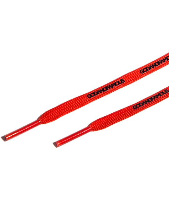 God & Famous Team Lace (52 in.) - Hi-Vis Orange/Red
