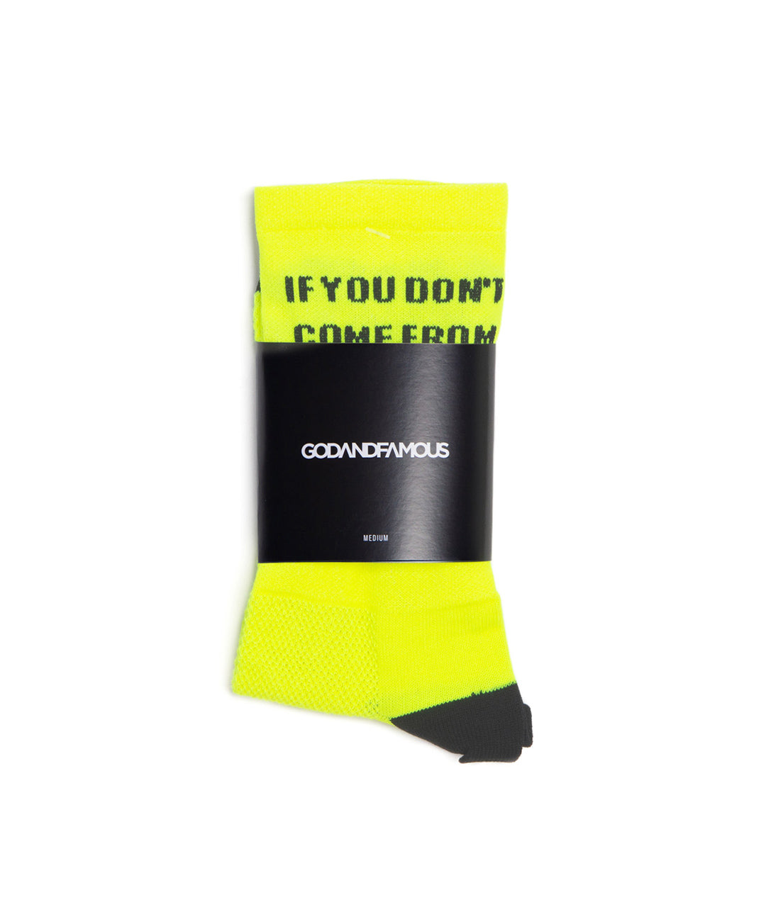 God & Famous Trust Socks - Hi-Vis Yellow