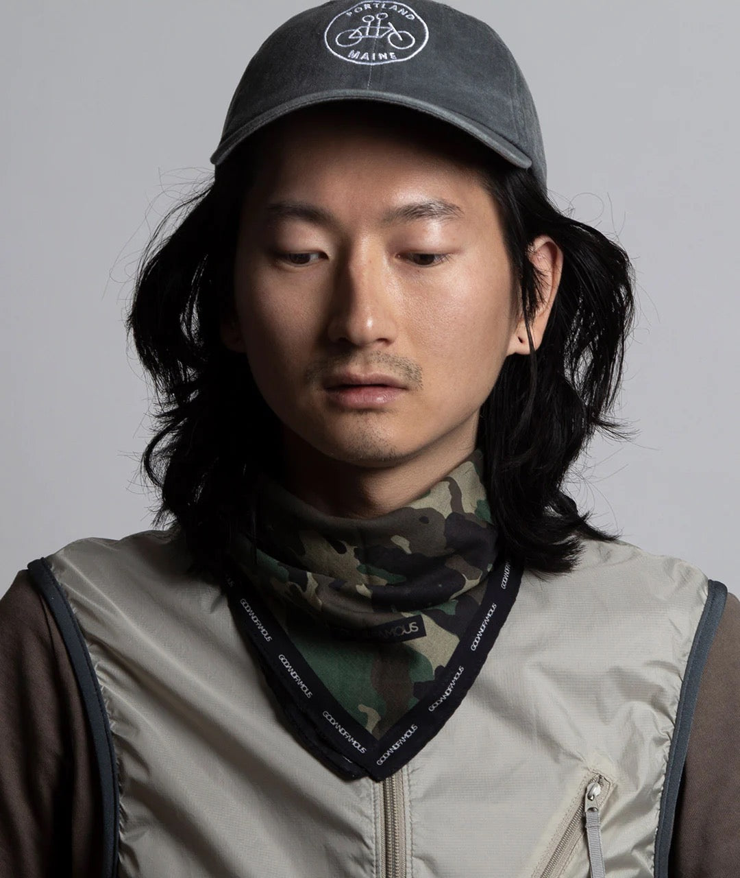 God & Famous Woodland Camo Bandana