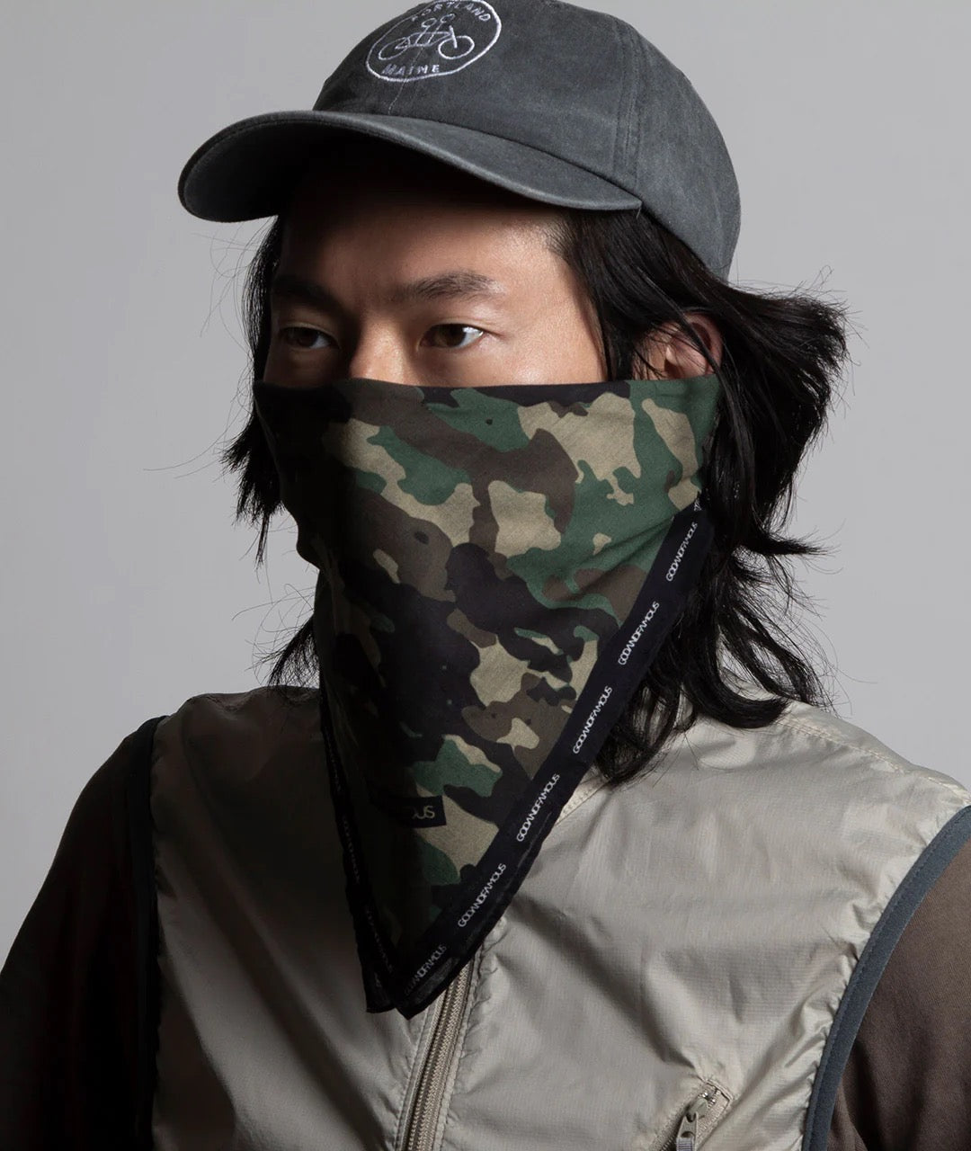 God & Famous Woodland Camo Bandana