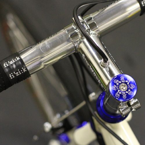 Blue Lug Cog Lion Stem Top Cap