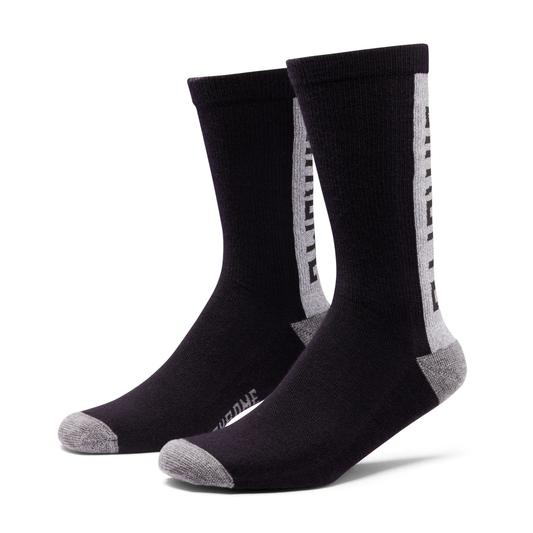 Chrome Industries Merino Crew Socks - Black Reflective