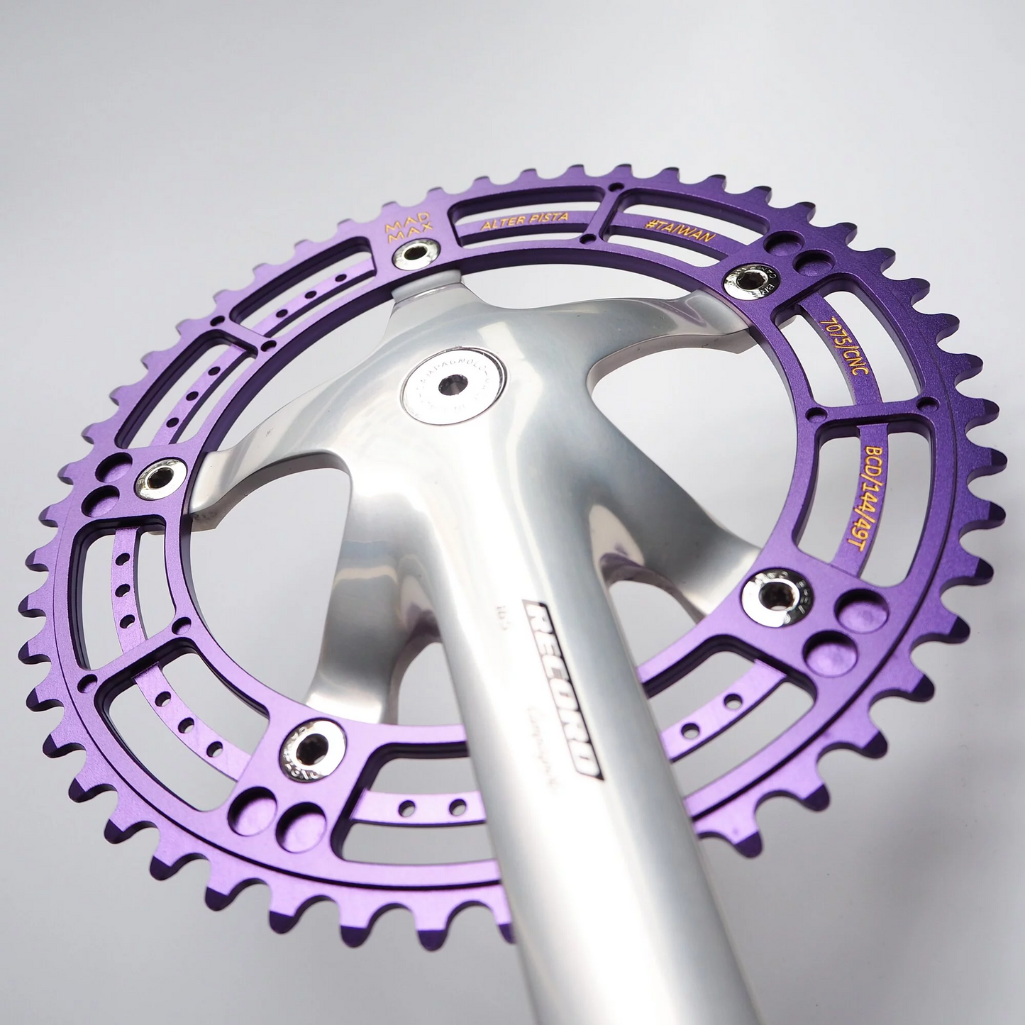 Alter Cycles Mad Max Chainring MM49P - Purple 49T