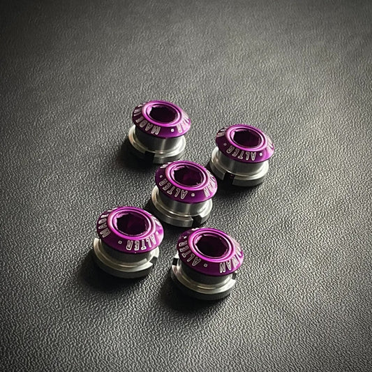 Alter Cycles Color Chainring Bolt & Nut - Purple