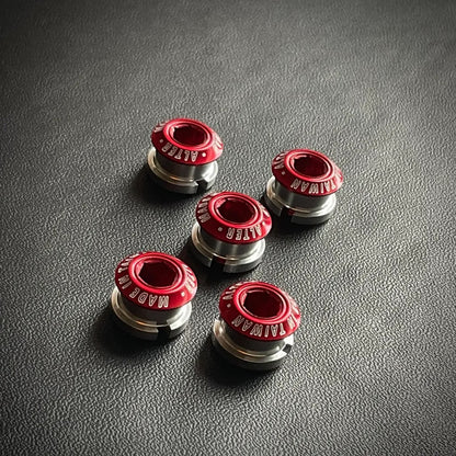 Alter Cycles Color Chainring Bolt & Nut - Red